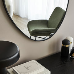 Kai 90cm Pebble Mirror Black product image 4