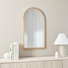 Oakleigh 80cm Solid Oakwood Arch Mirror product image 4
