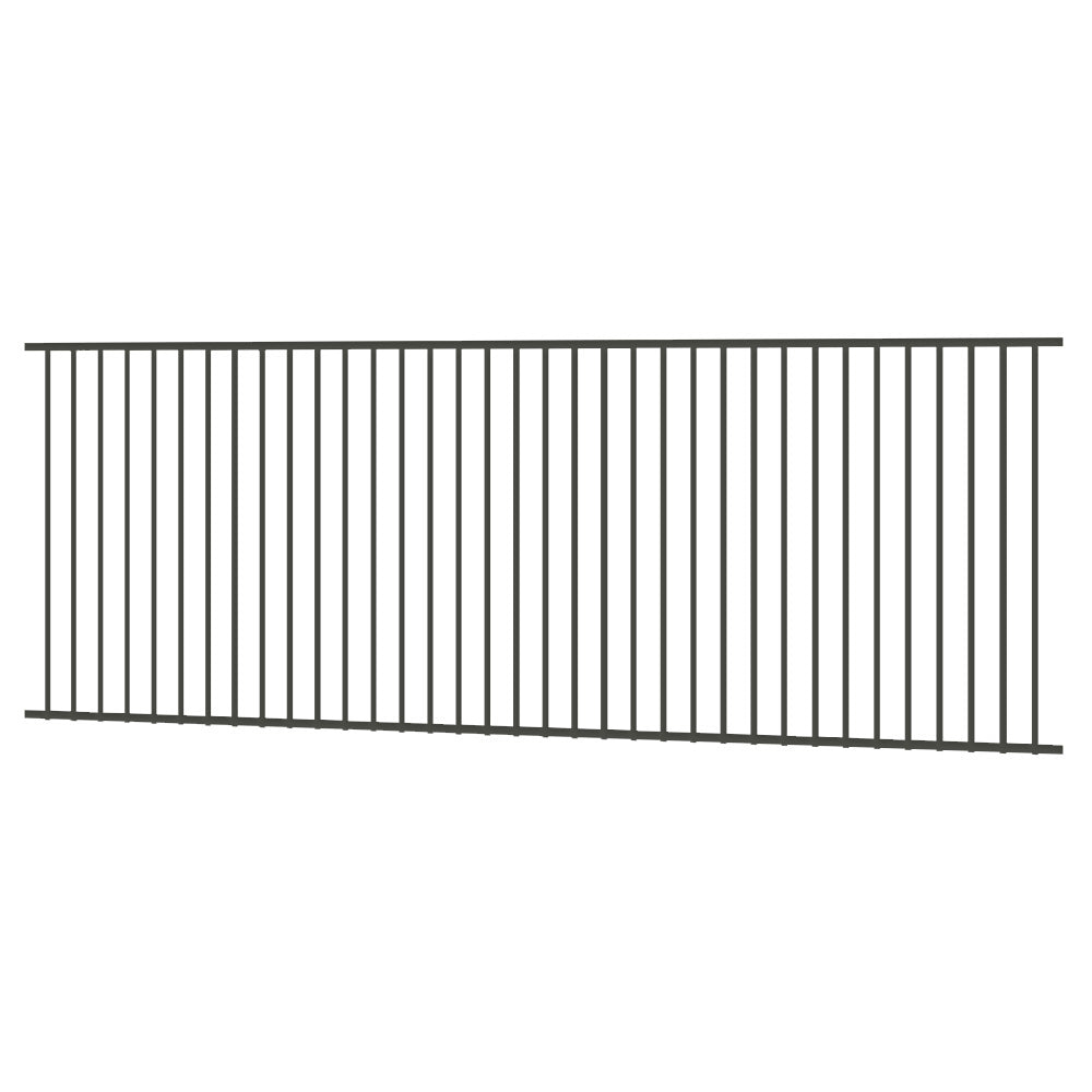 Homesafe Aluminium Flat Top Pool Fence Panel - 3000 x 1200mm WOODLAND GREY - Image 1