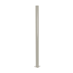 Aluminium Base Plated Pool Fence Post - 50 x 50mm x 1300mm, choice of colours