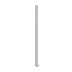 Aluminium Base Plated Pool Fence Post - 50 x 50mm x 1300mm, choice of colours