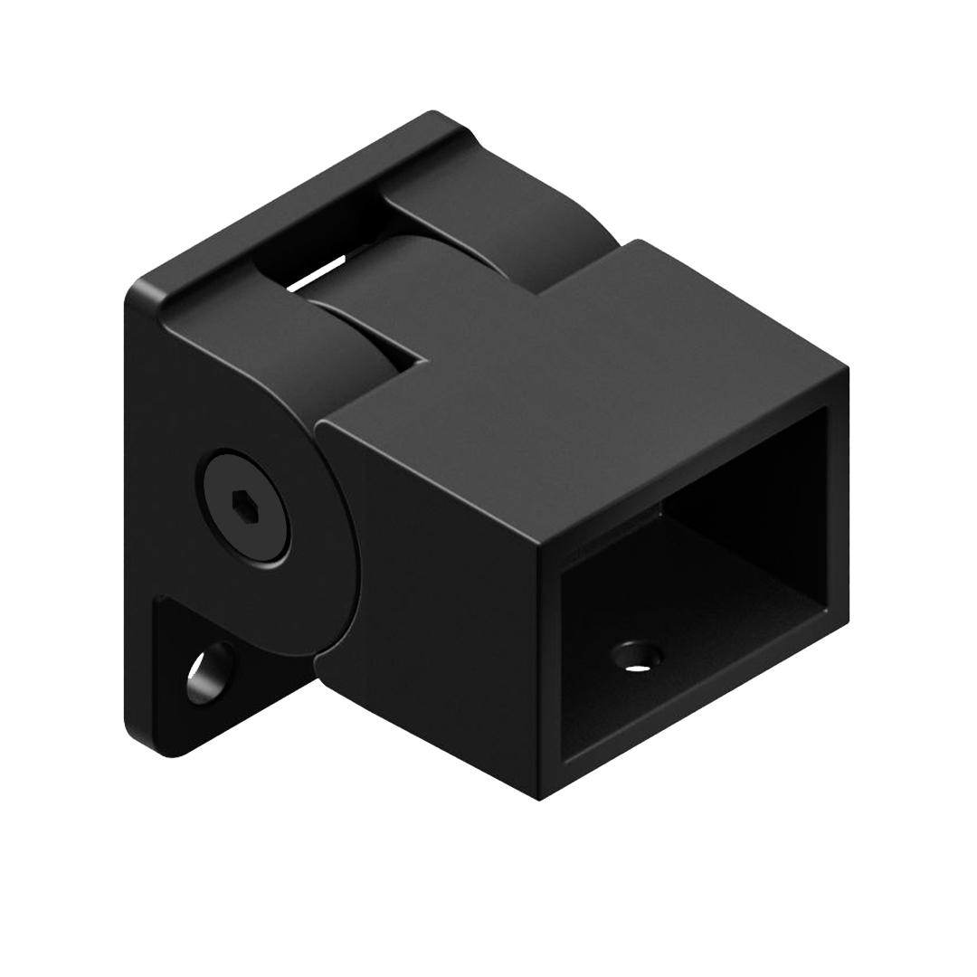 HOMESAFE - 38 x 25 Vertical Adjustable Fence Bracket - Satin Black - Image 1