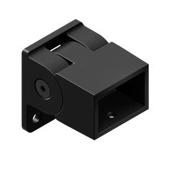 HOMESAFE - 38 x 25 Vertical Adjustable Fence Bracket - Satin Black - Image 1
