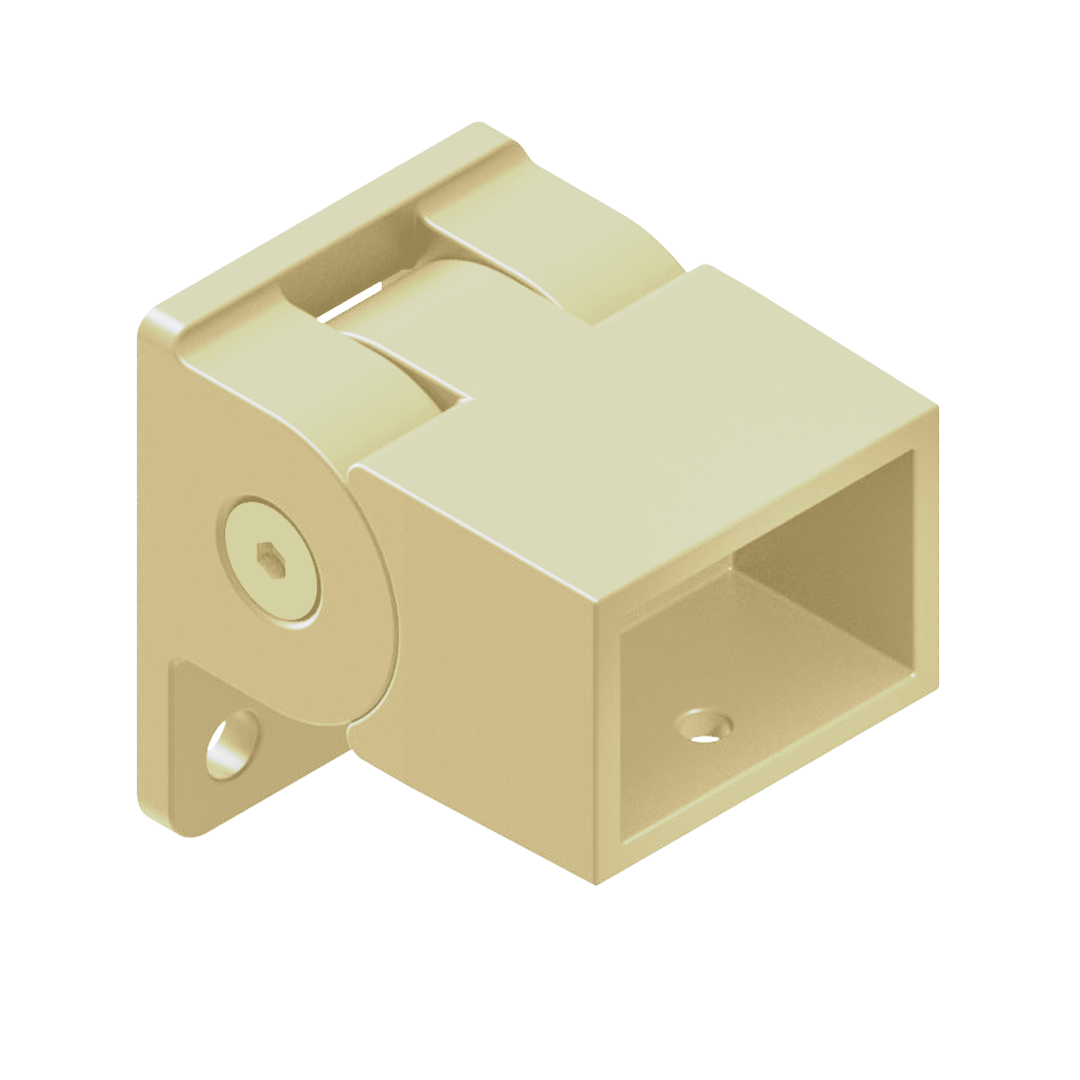 HOMESAFE - 38 x 25 Vertical Adjustable Fence Bracket - Primrose - Image 1