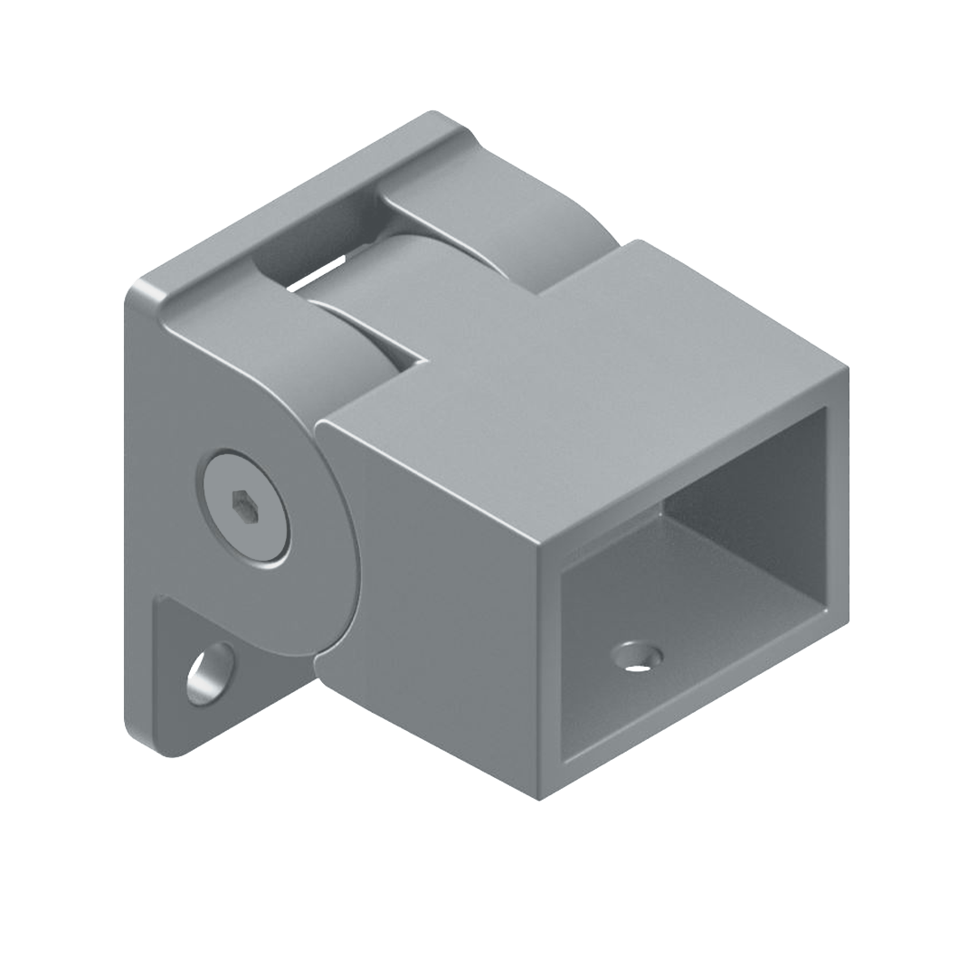 HOMESAFE - 38 x 25 Vertical Adjustable Fence Bracket - Silver - Image 1