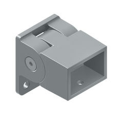 HOMESAFE - 38 x 25 Vertical Adjustable Fence Bracket - Silver - Image 1