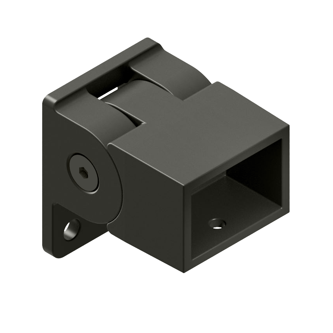 HOMESAFE - 38 x 25 Vertical Adjustable Fence Bracket - Woodland Grey - Image 1