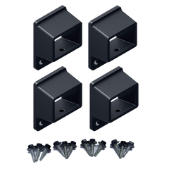 HOMESAFE Flat Top Pool Fencing Brackets - 38 x 25mm Fence Bracket - Standard - Ironstone - Image 1