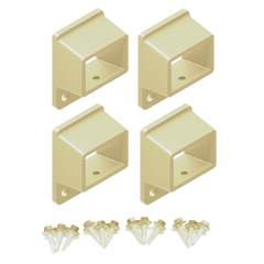 HOMESAFE Flat Top Pool Fencing Brackets - 38 x 25mm Fence Bracket - Standard - Primrose