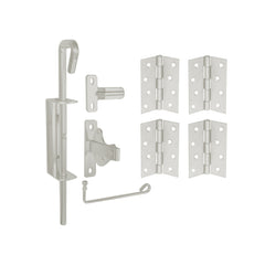 Coloursmart - Double Gate Kit,  1 x latch  4 x hinges, 1 x drop bolt,