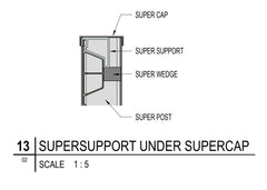 Composite Sleeper for retaining walls SuperSleeper - 205mmH x 1950mmL