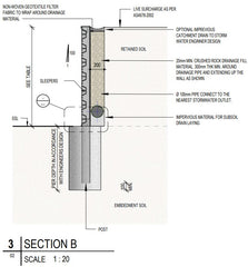 Composite Sleeper for retaining walls SuperSleeper - 205mmH x 1950mmL