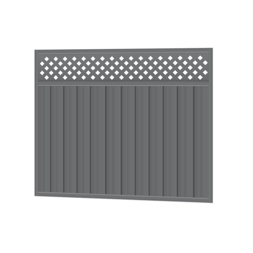 Oxworks Colorbond Lattice Fencing Gate - Colorbond Steel - 1500mm x 1720mm - Image 1
