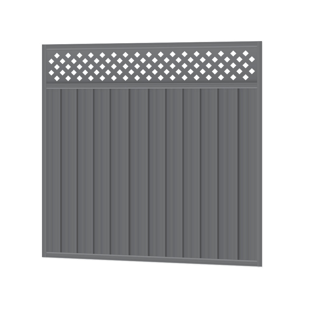 Oxworks Colorbond Lattice Fencing Gate - Steel - 1800mm x 1720mm - Image 1