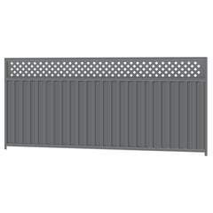 1500mm high x 3180mm Colorbond Lattice Fencing Panel 100% Australian Made, 4x Sheets, 2x Channel Posts, 3x Rails, 1x Infill sheet, Screws. - Image 1