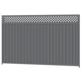 2100mm high Colorbond Lattice Fencing Panel 100% Australian Made (3.18m wide) 4x Sheets, 2x Channel Posts, 3x Rails, 1x Infill sheet, Screws.
