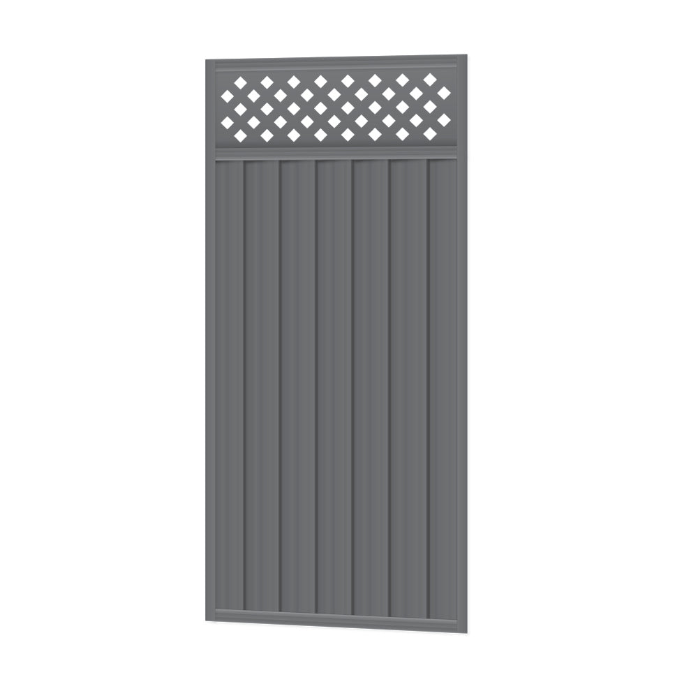 Oxworks Colorbond Lattice Fencing Gate - Colorbond Steel - 2100mm x 930mm - Image 1