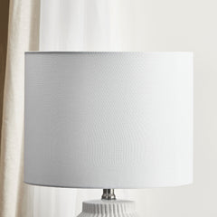 Pleat 57cm Modern Ceramic Table Lamp White product image 4