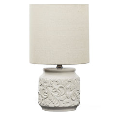 Florence 46cm Modern Ceramic Table Lamp White product image 2