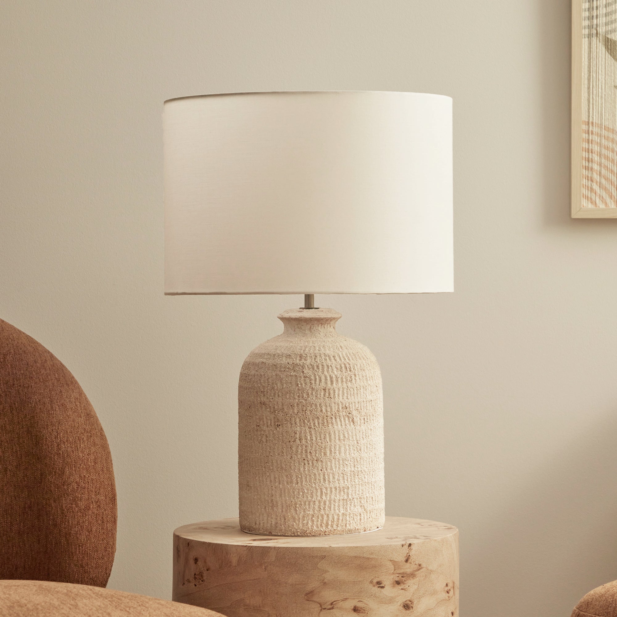 Shiloh Table Lamp Sandstone lifestyle image