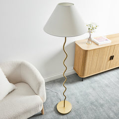 Lulu 161cm Squiggle Floor Lamp Gold product image 4
