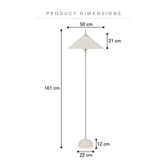Arlo 161cm Floor Lamp Oat lifestyle image