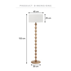 Sadie 153cm Floor Lamp Natural product image 3