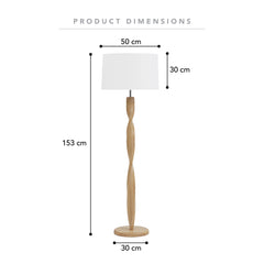 Harper 153cm Floor Lamp Natural product image 3