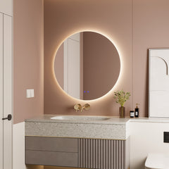 Aurora 80cm Round Backlit Mirror product image 4