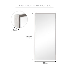 Elle XL 180cm Rectangle Mirror Gunmetal Grey product image 3