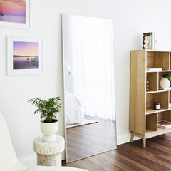 Elle 180cm XL Rectangle Mirror White lifestyle image