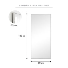 Elle 180cm XL Rectangle Mirror White product image 3