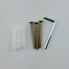 FORGE BLACK SHOWER HINGE GLASS TO WALL L-SHAPE 90 Degrees 10mm Glass - BRUSHED BRONZE