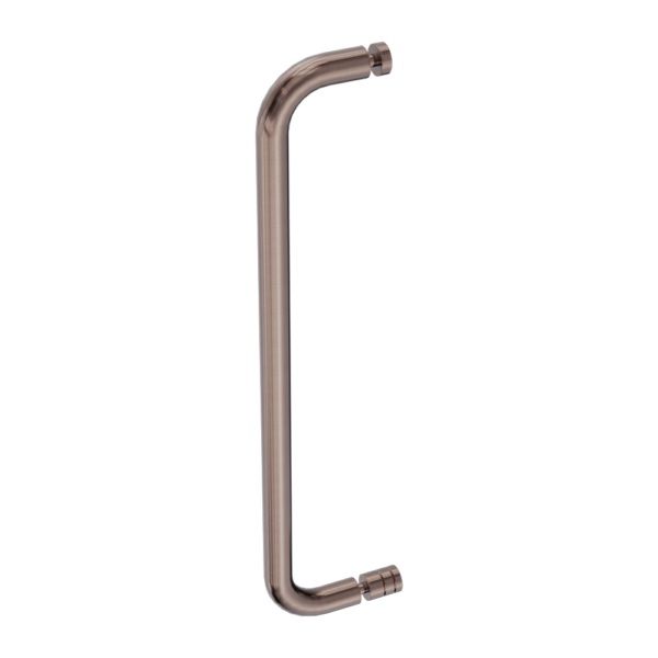 SHOWER DOOR HANDLE TOWEL RAIL 500MM - BRUSHED BRONZE - Image 1