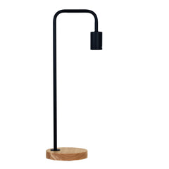 Lane Scandi Table Lamp Black with Timber product image 4