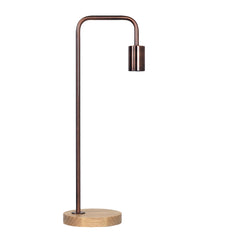 Lane Copper Scandi Table Lamp Copper with Timber product image 4