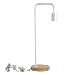 Lane Scandi Table Lamp White with Timber product image 3