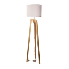 Lund Complete Scandi Timber Tripod Floor Lamp product image 3