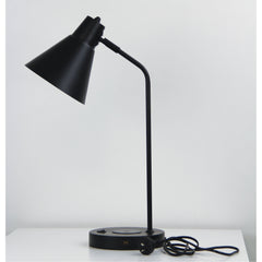 Targa Black Desk Lamp with USB and wireless charging product image 4