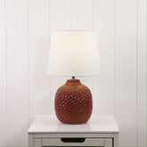 Lilia Ceramic Table Lamp styled in a room