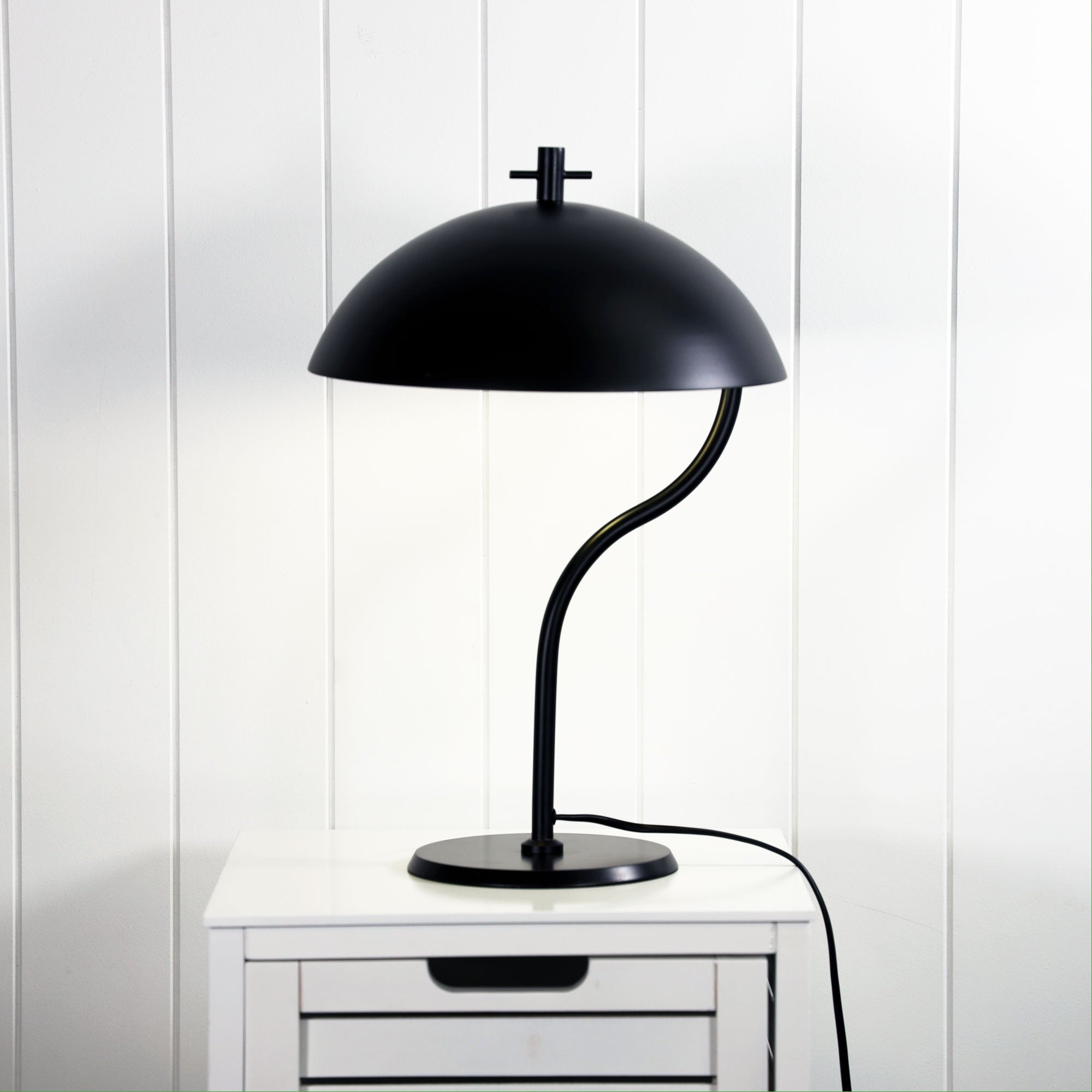Merton Metal Table Lamp styled in a room