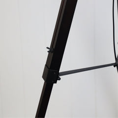 Trevi Tripod Floor Lamp styled in a room