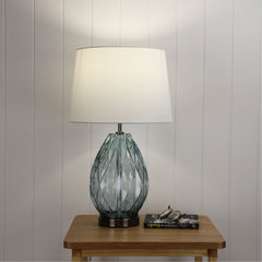 Venice Complete Table Lamp styled in a room