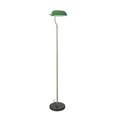 Bankers Antique Brass with Green Glass Shade Floor Lamp product image 4