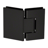 Adjustable Glass to Glass shower door hinge, Perth Series Glass-to-Glass 135 Degrees Hinge - Matt Black