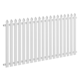 Aluminium 2035 x 1200mm Colonial Picket Panel (Stonnington Speartop)