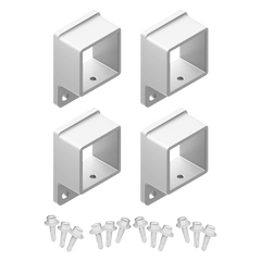Oxworks Picket Bracket - Aluminium - 40 x 40mm - 4 Pack - Image 1