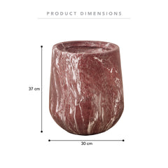 Ziggy Planter Red Marble Look (37cm) product image 3