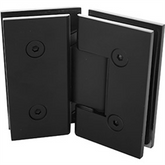 135 Degrees Frameless Shower Screen Glass to Glass Hinge - Matt Black