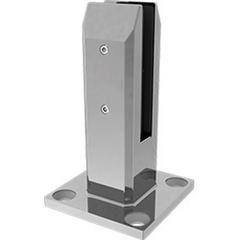 Pool Fence Spigot Madrid, Base plated square spigot, with domical cover.